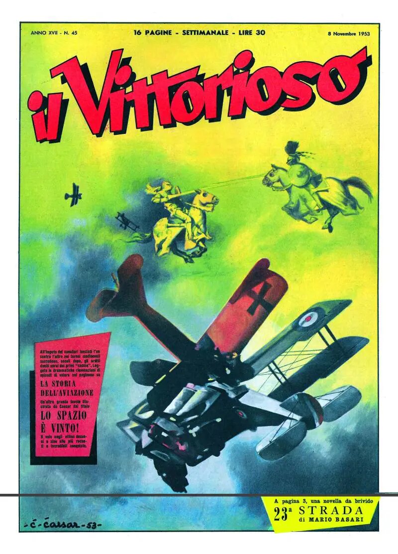 Copertina Il Vittorioso n.45, 8 novembre 1953, Kurt Caesar