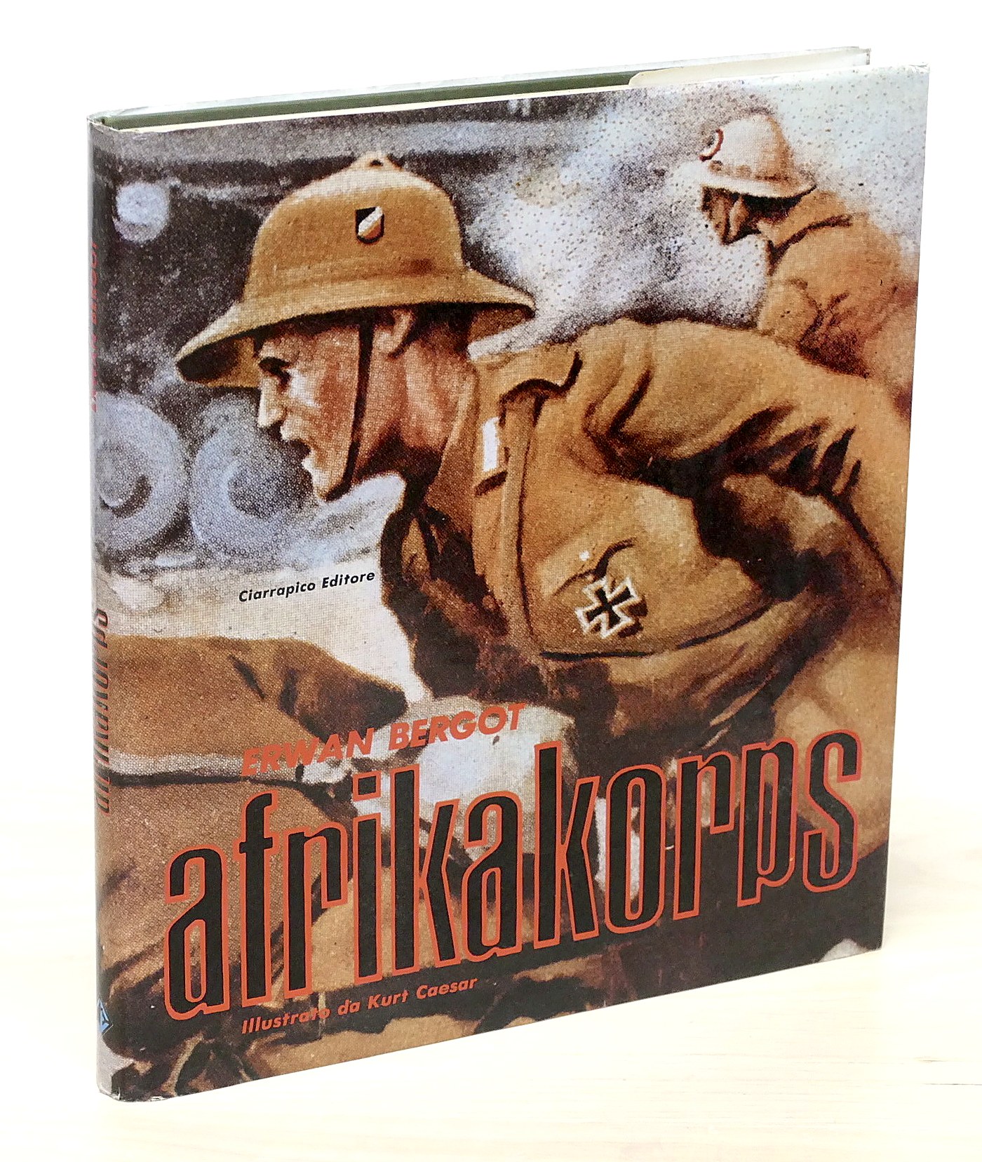 Copertina del libro Afrikakorps di Erwan Bergot, illustrato da Kurt Caesar