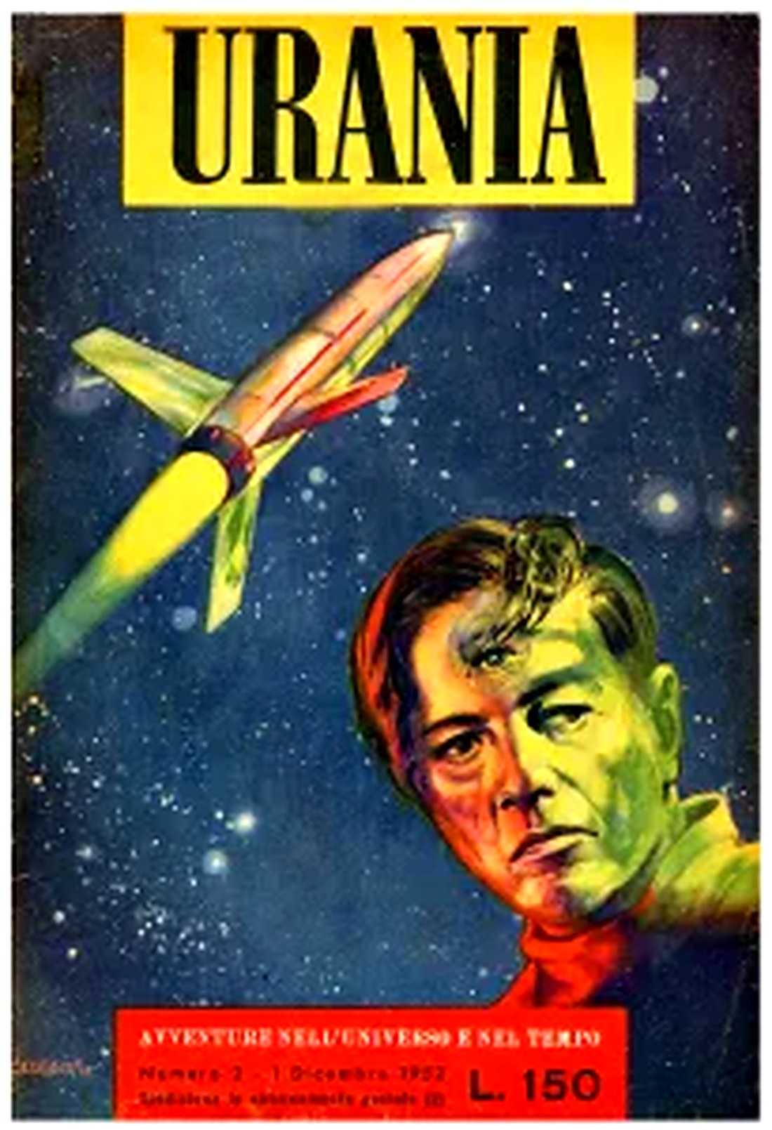 Copertina di Urania n. 2, 1 dicembre 1952